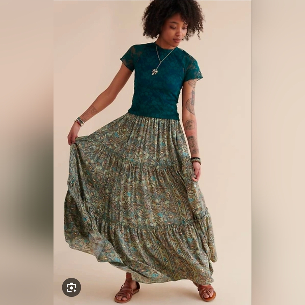 EARTHBOUND Paisley Maxi Skirt